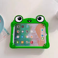 3D Cute Cartoon Frogs Kids Silicone Tablet Case with Shoulder Strap
