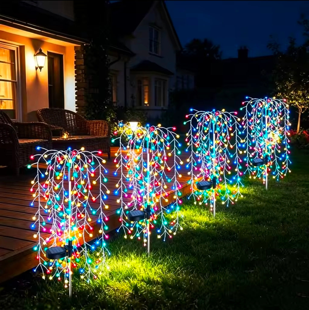 Firework LED Solar Garden Lights