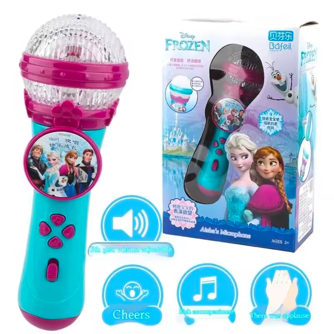 Cartoon Princess Singing Microphone