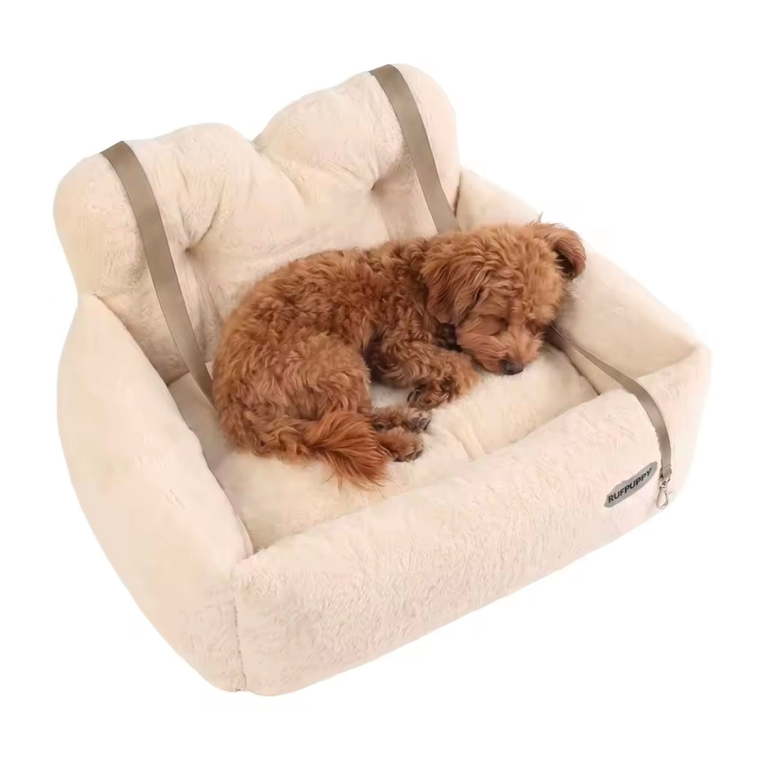 Plush Dog Car Seat for Small Medium Dogs