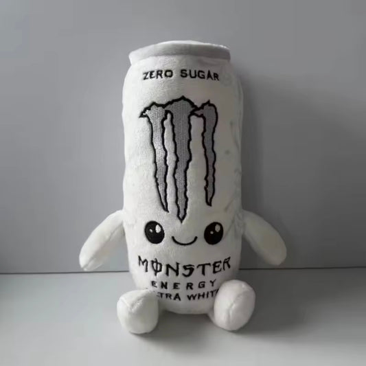 Zero Sugar White Monster Energy Drink Plush Toy