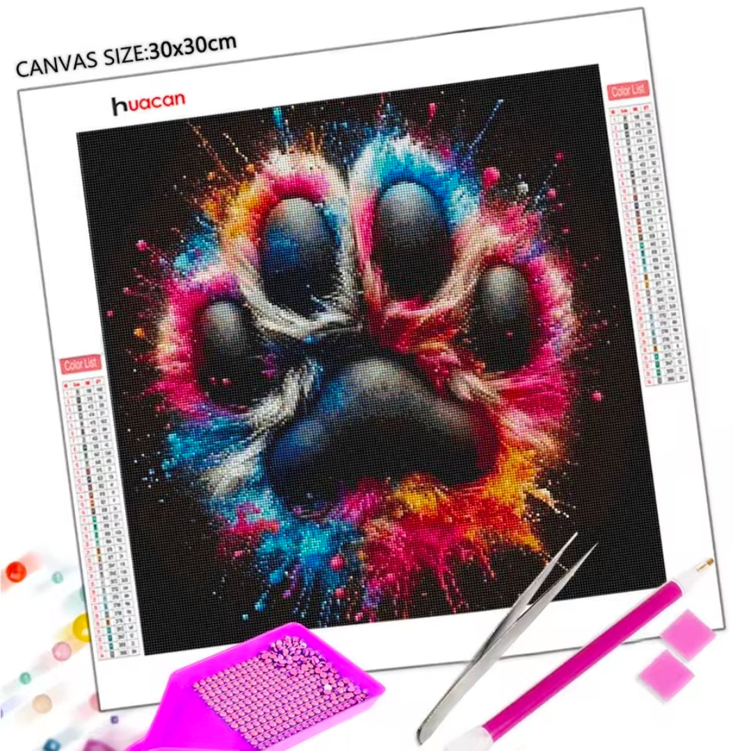 Huacan Paw Print Diamond Art