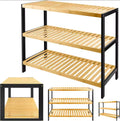 3 Tier Wooden Bamboo Shoe Rack