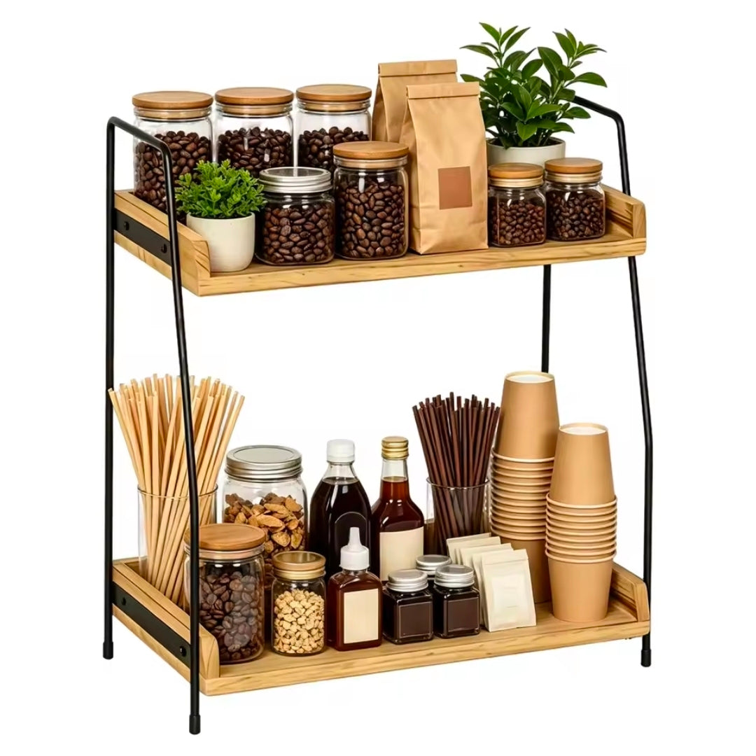 Countertop Coffee Station Organizer