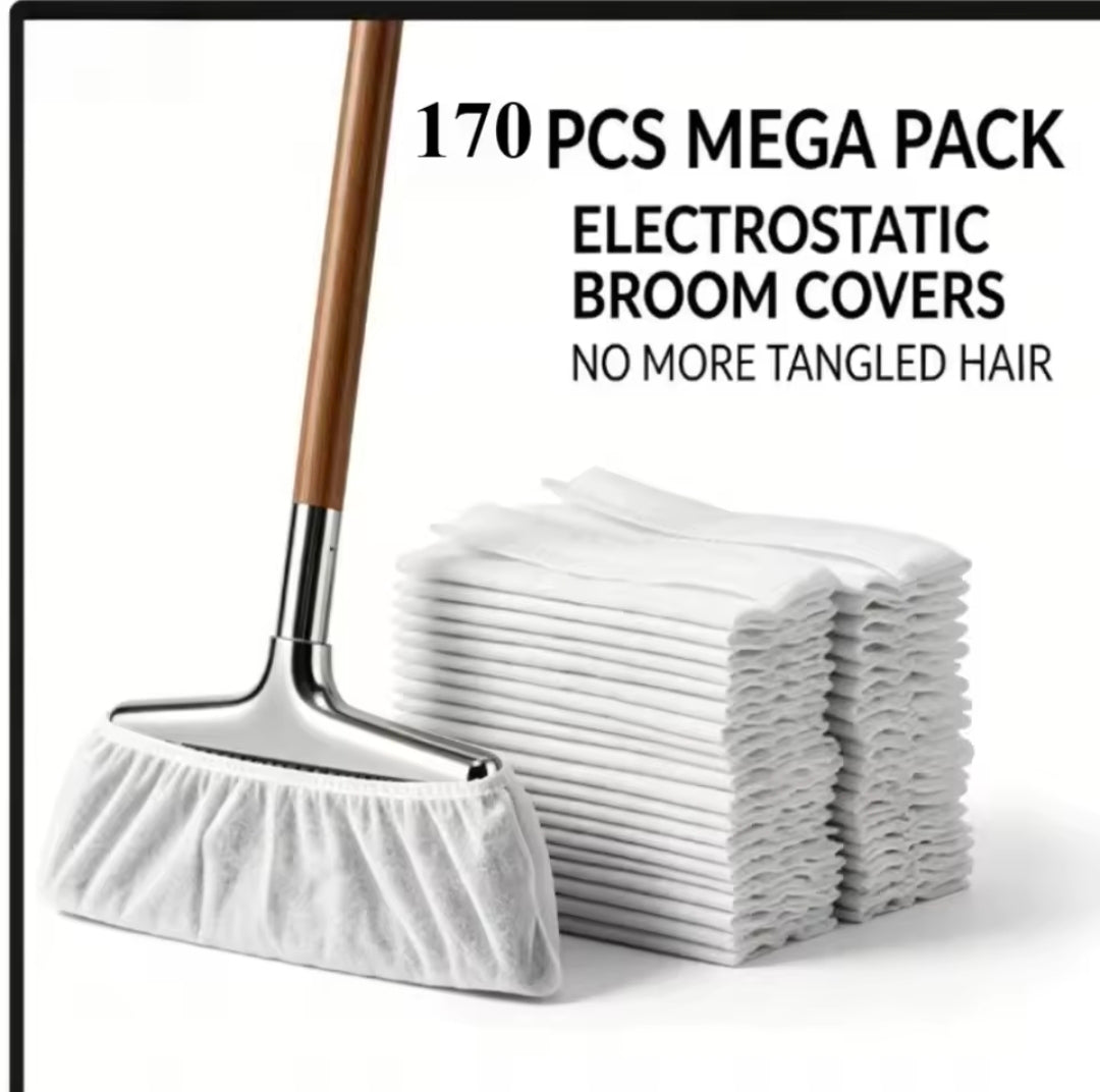 170pcs Disposable Broom Covers