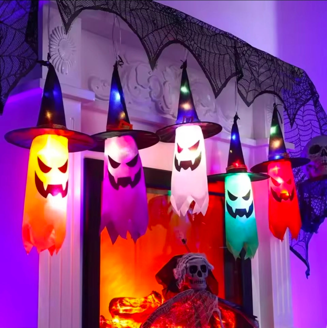 5pcs Halloween Witch Hat String Lights