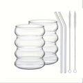 2 High Borosilicate Glass Coffee Cups