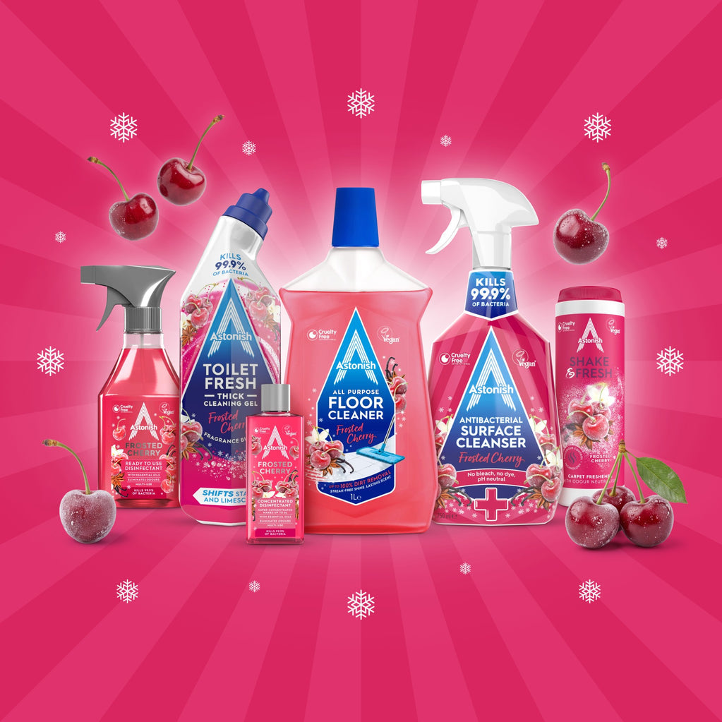 Frosted Winter Cherry Cleaning Bundle 6 Piece