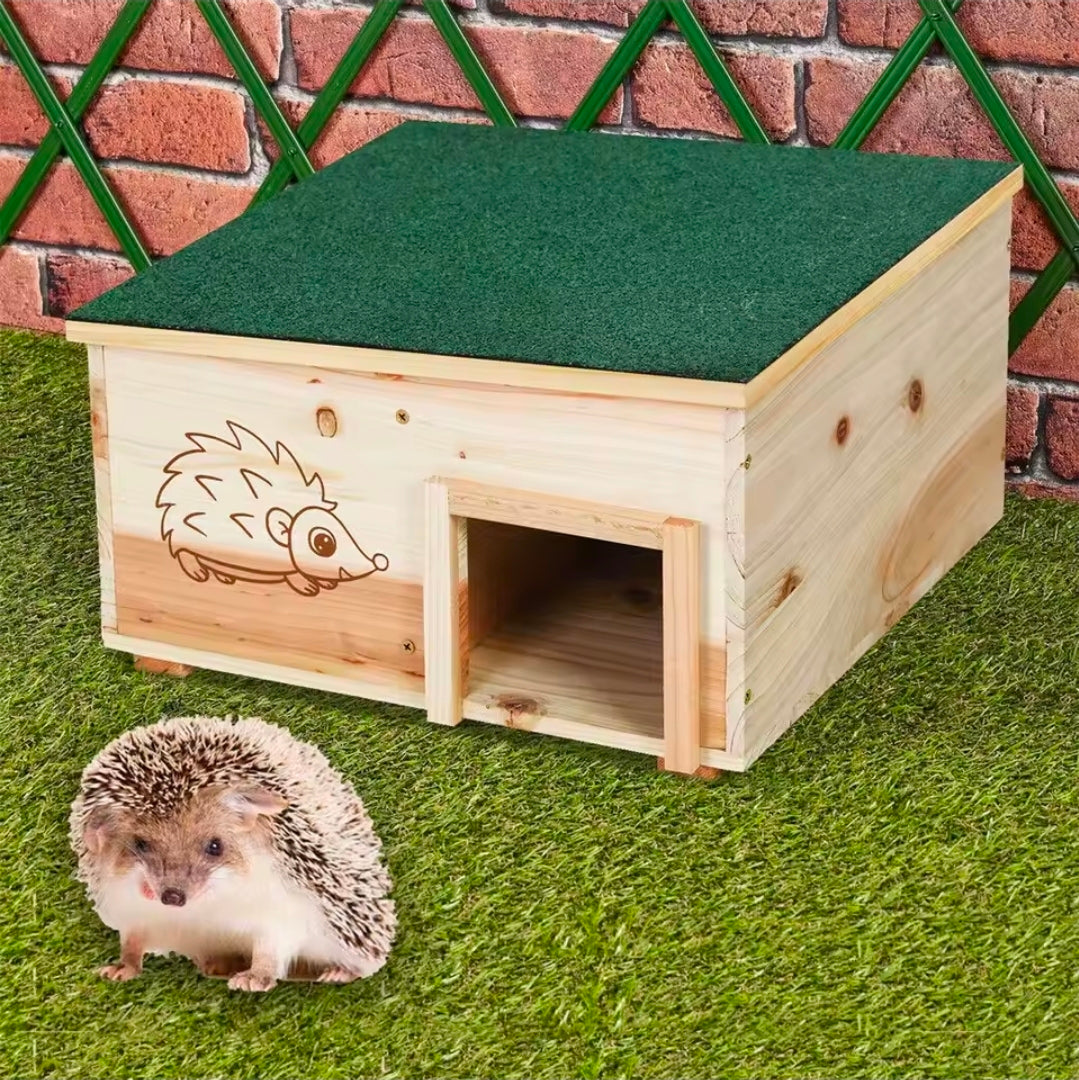 Wooden Hedgehog House