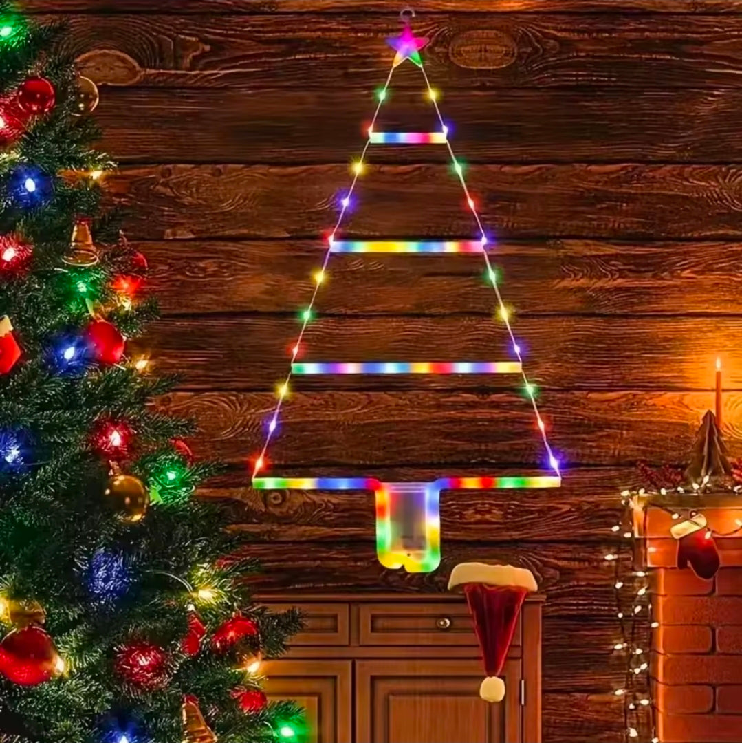 1Pc Battery Christmas Tree Ladder Light