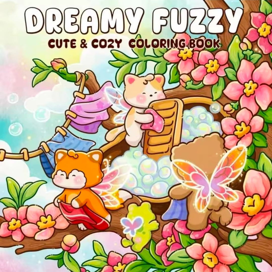 Dreamy Fuzzy Colouring Book
