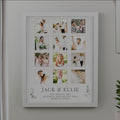 Personalised Wedding White Multi Photo Frame