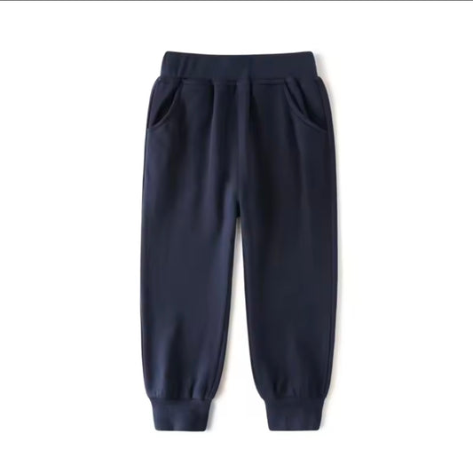 Kids Sweatpants Elastic Waist Jogger Pants with Pockets