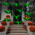 10pcs Halloween Hanging Glow in the Dark Bats