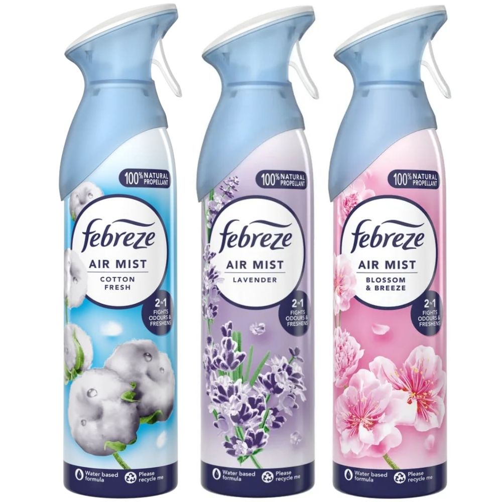 Happy Home Air Freshener Spray Bundle 3x185ml