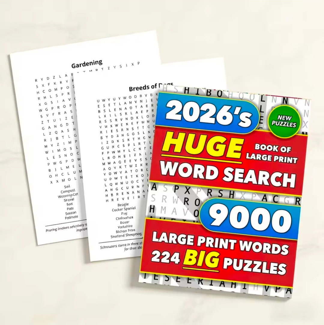 Large Print Crossword Wordsearch Collection