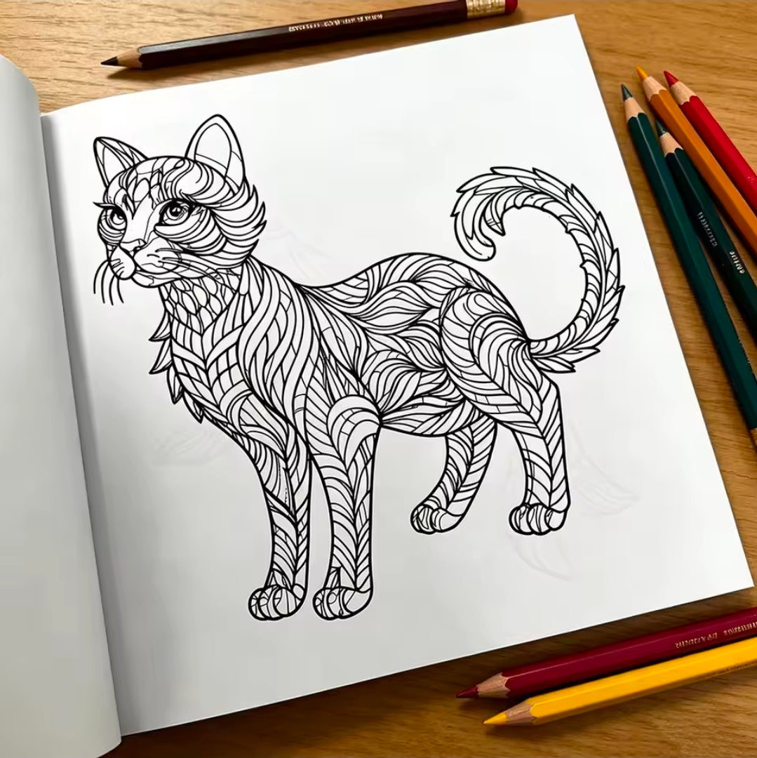 Mandala Animal Colouring Book