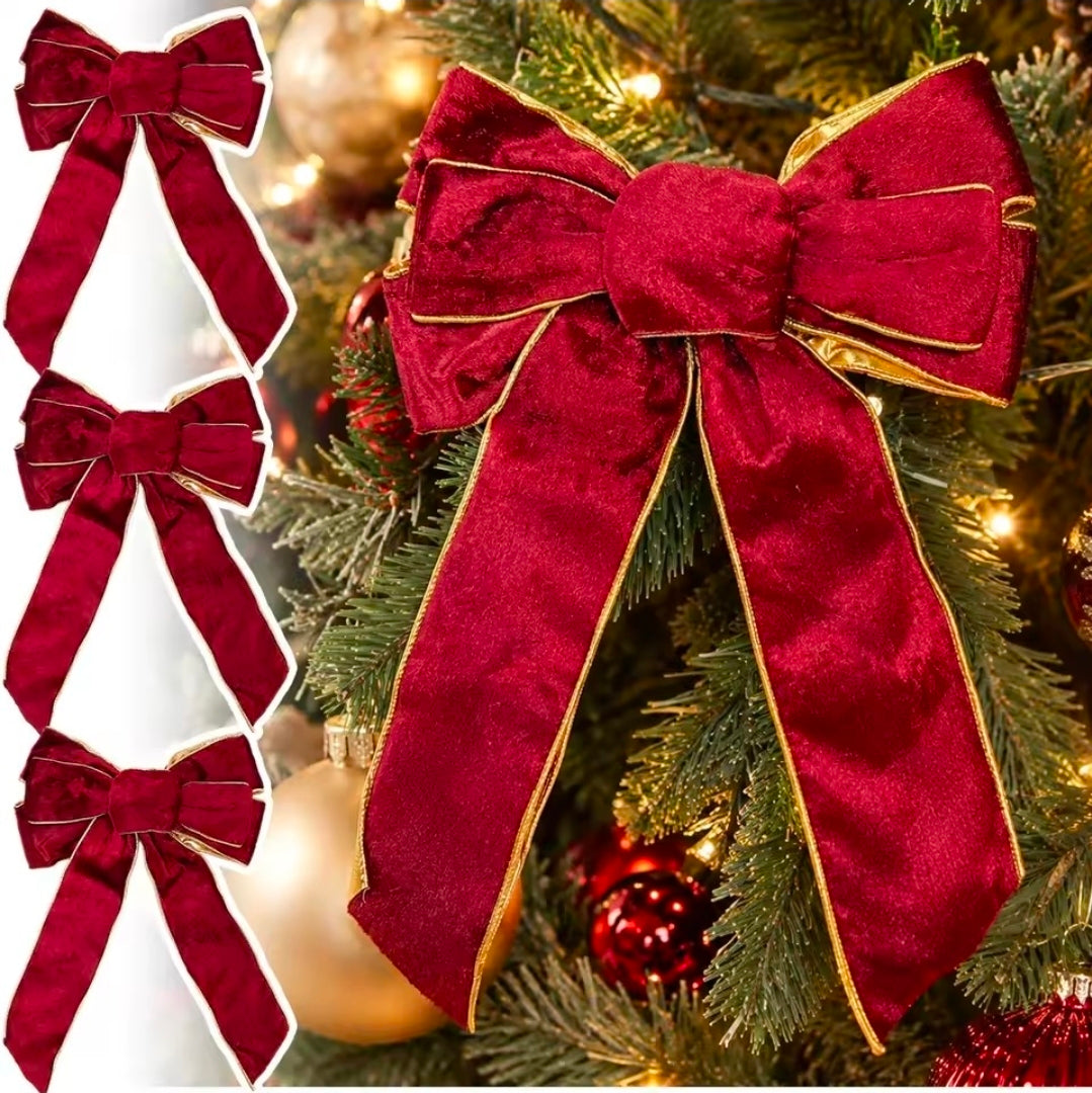Christmas Red Velvet Bow