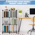 6 Cube Modular Storage Wire Mesh Shelf