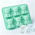6 Cavity Cute Highland Cow Silicone Ice Cube Mold