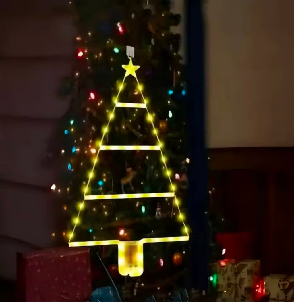 1Pc Battery Christmas Tree Ladder Light