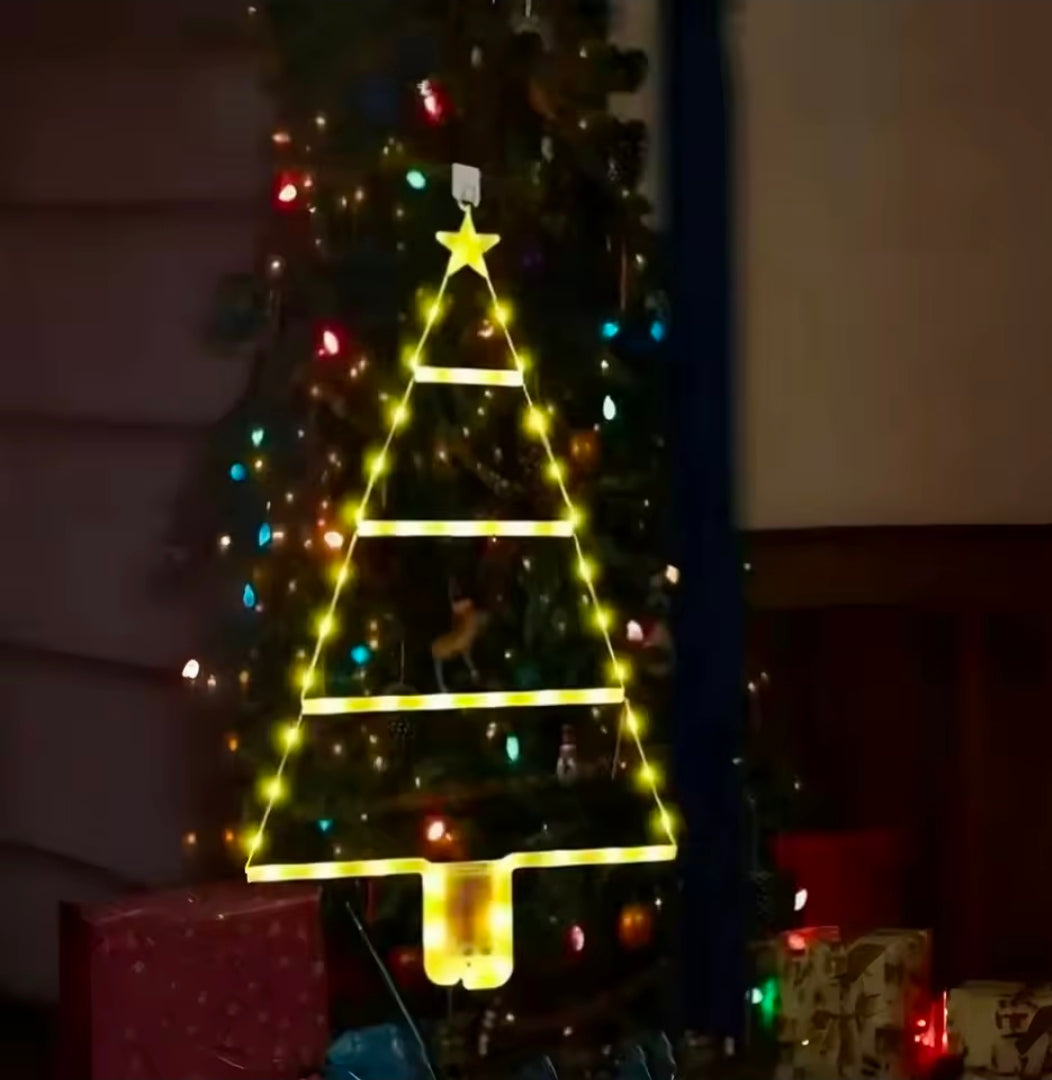 1Pc Battery Christmas Tree Ladder Light