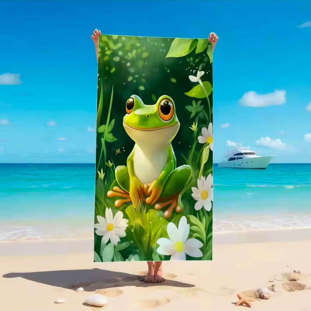 Frog Beach Towel