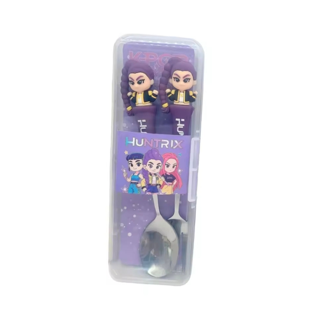 Anime Stainless Steel Cutlery Set with Box