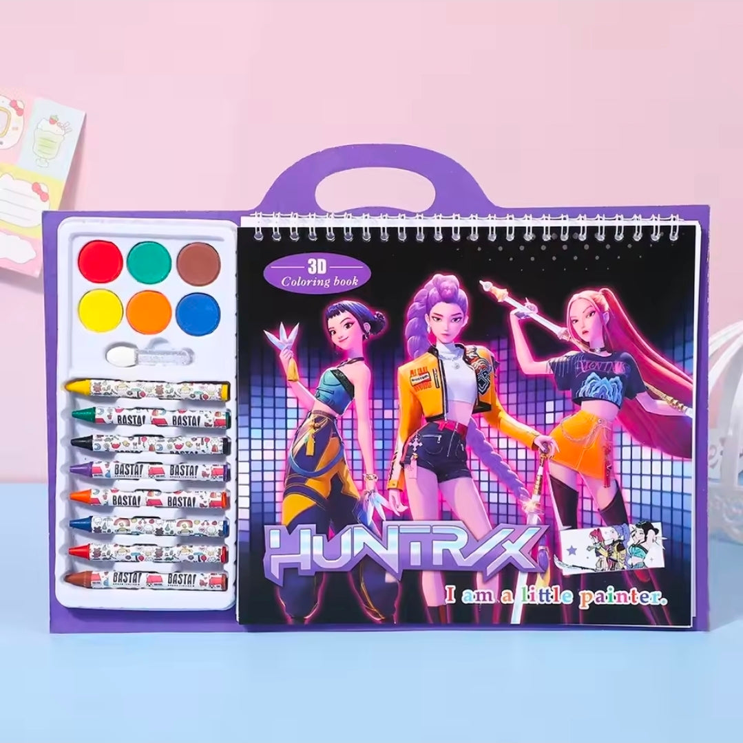 Cute Anime Coloring Book, Art Book