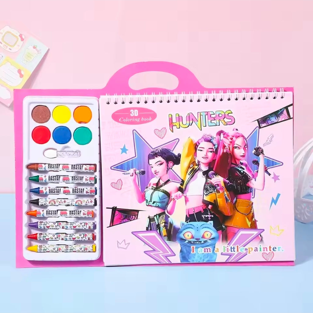 Cute Anime Coloring Book, Art Book